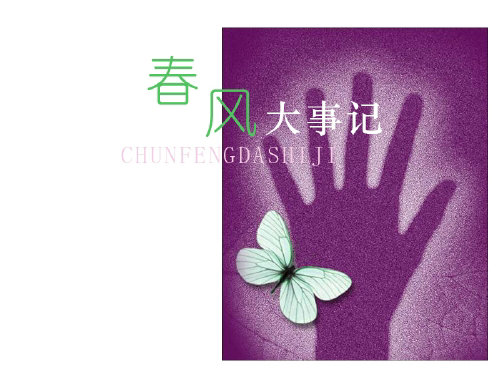 第1版块　春风大事记